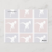 Patroon op het Plein van het Plein van de Dinosaur Briefkaart (Achterkant)