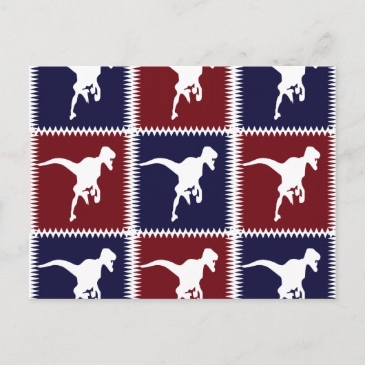 Patroon op het Plein van het Plein van de Dinosaur Briefkaart (Voorkant)