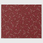 Patroon op het snijblad van wijn van de wijngaard cadeaupapier (Vlak)