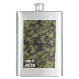 Patroon op militaire wijze van Camouflage Heupfles