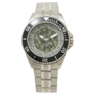 Patroon op militaire wijze van Camouflage Horloge