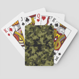Patroon op militaire wijze van Camouflage Pokerkaarten