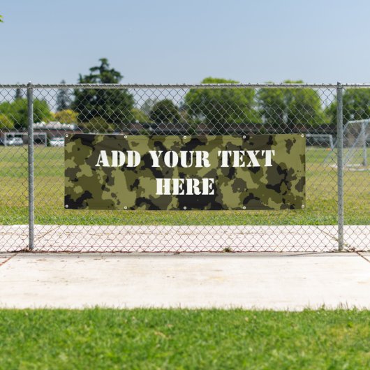 Patroon op militaire wijze van Camouflage Spandoek (Insitu)