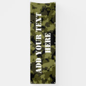 Patroon op militaire wijze van Camouflage Spandoek (Verticaal)