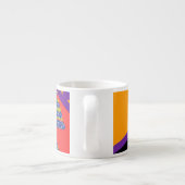 Patroon op patroon Lady Face Espresso Kop (Achterkant)