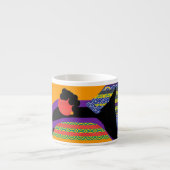 Patroon op patroon Lady Face Espresso Kop (Voorkant)