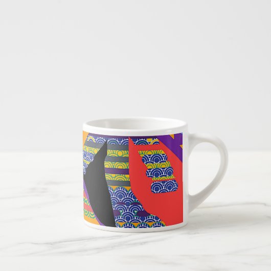 Patroon op patroon Lady Face Espresso Kop (Rechts)