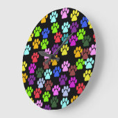 Patroon op poten, reuzenpoten, trails - rood blauw grote klok (Hoek)