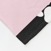 Patroon op poten, roze poten, langpoten, Jouw naam Fleece Deken (Hoek)