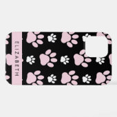 Patroon op poten, roze poten, langpoten, Jouw naam iPhone Hoesje (Achterkant horizontaal)