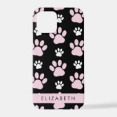Patroon op poten, roze poten, langpoten, Jouw naam iPhone Hoesje (Achterkant)