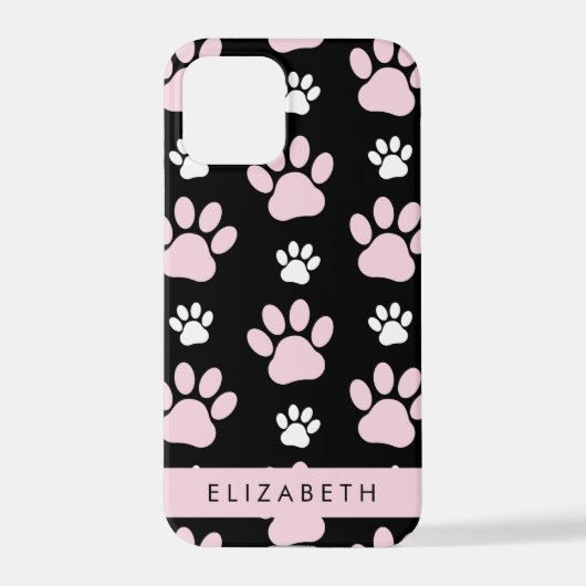 Patroon op poten, roze poten, langpoten, Jouw naam iPhone Hoesje (Achterkant)