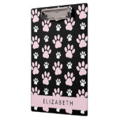 Patroon op poten, roze poten, langpoten, Jouw naam Klembord (Links)