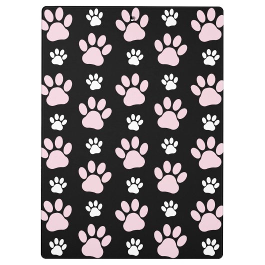 Patroon op poten, roze poten, langpoten, Jouw naam Klembord (Achterkant)