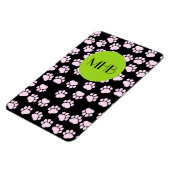 Patroon op poten, roze poten, langpoten, monogram magneet (Linkerzijde)