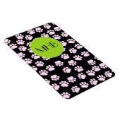 Patroon op poten, roze poten, langpoten, monogram magneet (Rechterzijde)