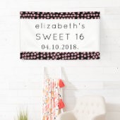 Patroon op poten, roze poten, reuzenpoten, zoet 16 spandoek (Insitu)