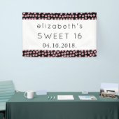 Patroon op poten, roze poten, reuzenpoten, zoet 16 spandoek (Beurs)