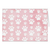 Patroon op poten, witte poten, Waterverven, roze (Voorkant Horizontaal)