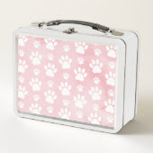 Patroon op poten, witte poten, Waterverven, roze (Voorkant)