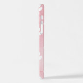 Patroon op poten, witte poten, Waterverven, roze iPhone Hoesje (Linkerkant)