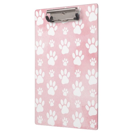 Patroon op poten, witte poten, Waterverven, roze Klembord (Links)