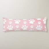Patroon op poten, witte poten, Waterverven, roze Lichaamskussen (Voorkant)