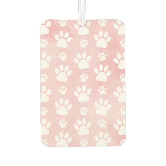 Patroon op poten, witte poten, Waterverven, roze Luchtverfrisser (Achterkant)