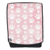 Patroon op poten, witte poten, Waterverven, roze Rugtassen (Voorkant)