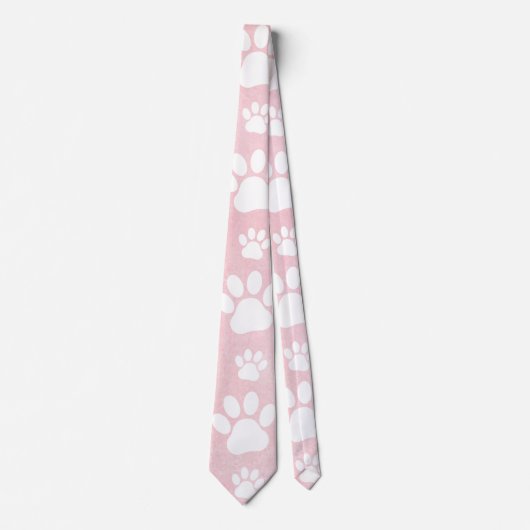 Patroon op poten, witte poten, Waterverven, roze Stropdas (Voorkant)