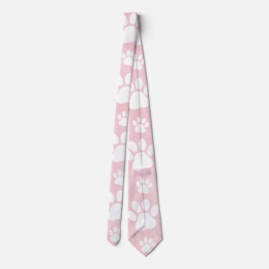 Patroon op poten, witte poten, Waterverven, roze Stropdas (Achterkant)