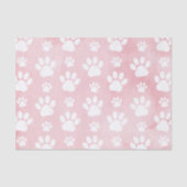 Patroon op poten, witte poten, Waterverven, roze Tissuepapier (Voorkant)