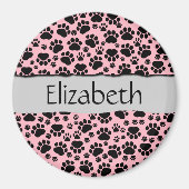 Patroon op poten, zwarte poten, langpoten, Jouw na Magneet (Voorkant)