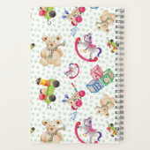 Patroon op speelgoed van kind notitieboek (Achterkant)