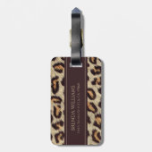 Patroon op spikkels bagagelabel (Achterkant verticaal)