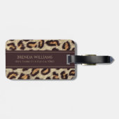 Patroon op spikkels bagagelabel (Achterkant horizontaal)