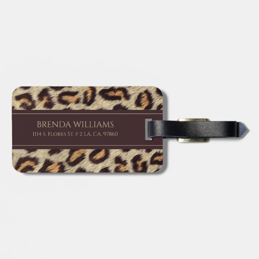 Patroon op spikkels bagagelabel (Achterkant horizontaal)