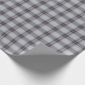 Patroon op tartan cadeaupapier (Hoek)