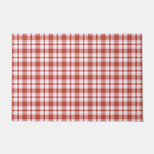 Patroon op tartan deurmat (Voorkant)