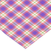 Patroon op tartan tafelkleed (Gekanteld)