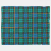 Patroon op tartan - traditioneel blauw groen fleece deken (Voorkant (Horizontaal))
