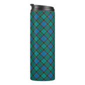 Patroon op tartan - traditioneel blauw groen thermosbeker (Geroteerd rechts)