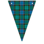 Patroon op tartan - traditioneel blauw groen vlaggetjes (Derde vlag)