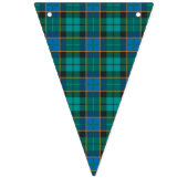 Patroon op tartan - traditioneel blauw groen vlaggetjes (Tweede vlag)