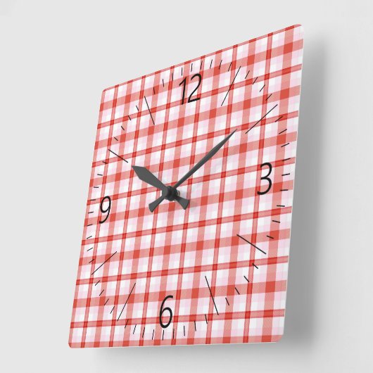 Patroon op tartanilid vierkante klok (Hoek)