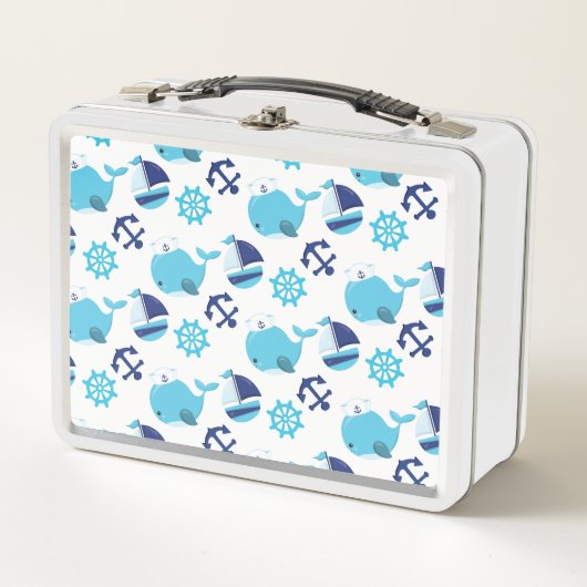 Patroon op walvissen, walvissen, blauwe walvissen (Voorkant)