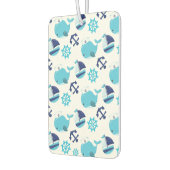 Patroon op walvissen, walvissen, blauwe walvissen luchtverfrisser (Links)