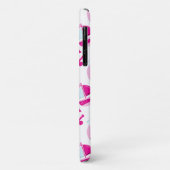 Patroon op walvissen, walvissen, roze walvissen Case-Mate iPhone case (Achterkant/links)