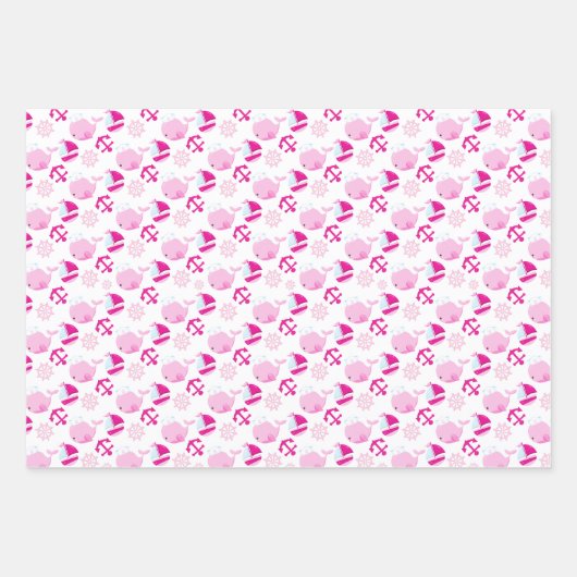 Patroon op walvissen, walvissen, roze walvissen inpakpapier vel (Voorkant 2)