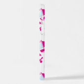 Patroon op walvissen, walvissen, roze walvissen iPhone hoesje (Linkerkant)